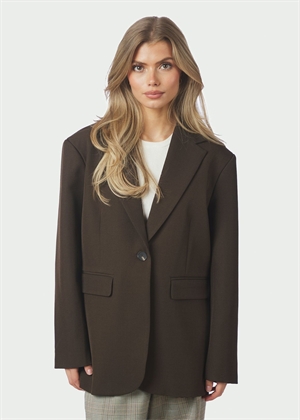 Aarielle structure blazer Dark Brown Neo Noir 